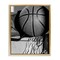 Stupell Industries Basketball Sport Still Life Framed Floater Canvas Wall Art Design by Daphne Polselli